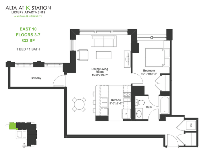 East 10, Floors 3-7 - Alta at K Station