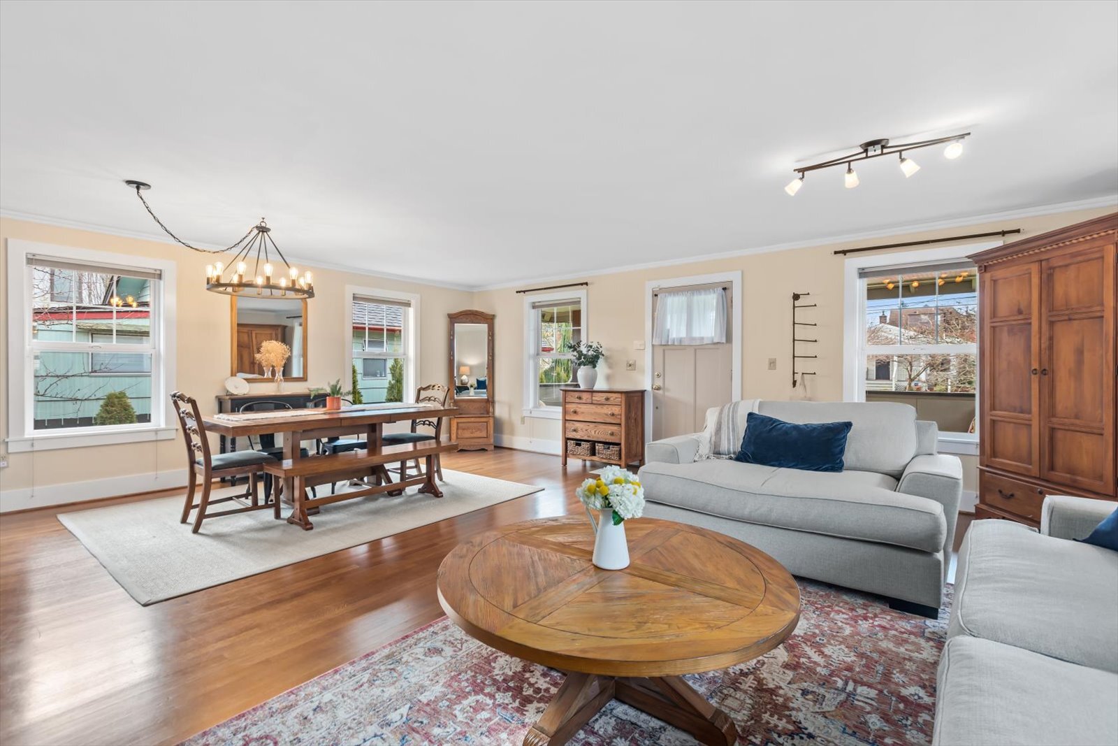 Large, light filled living/dining room - 8042 Earl Ave NW