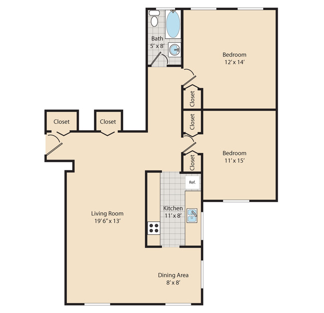 Floorplan - Glenwood Gardens Apartments