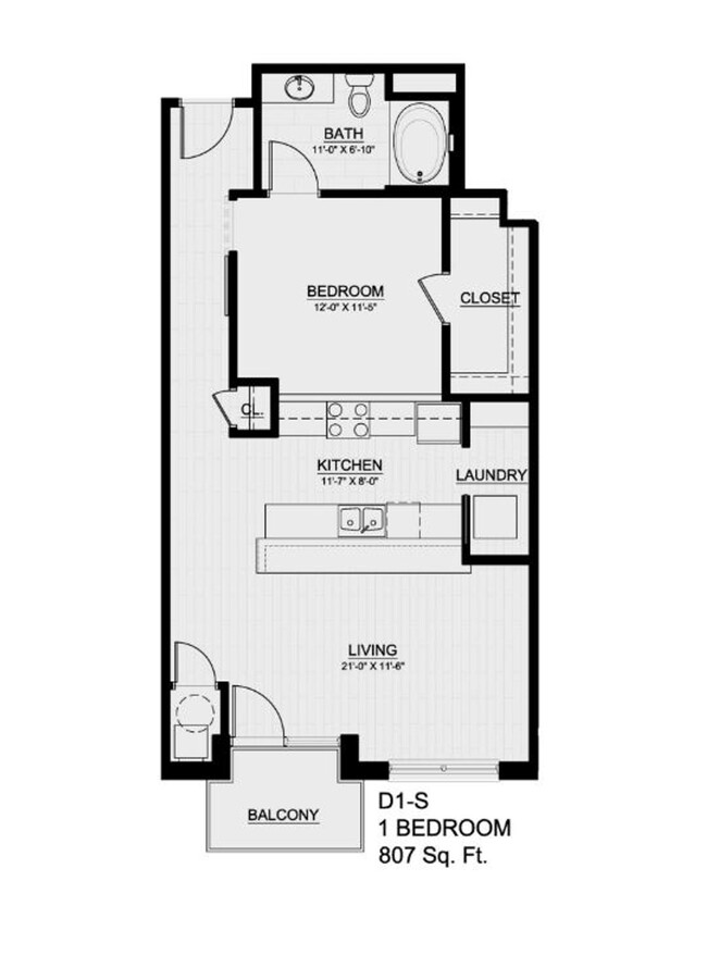 Floorplan - The Flats on Archer