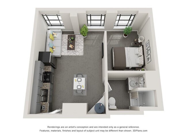 Floorplan - Lofts at American Life - Downtown Birmingham, AL