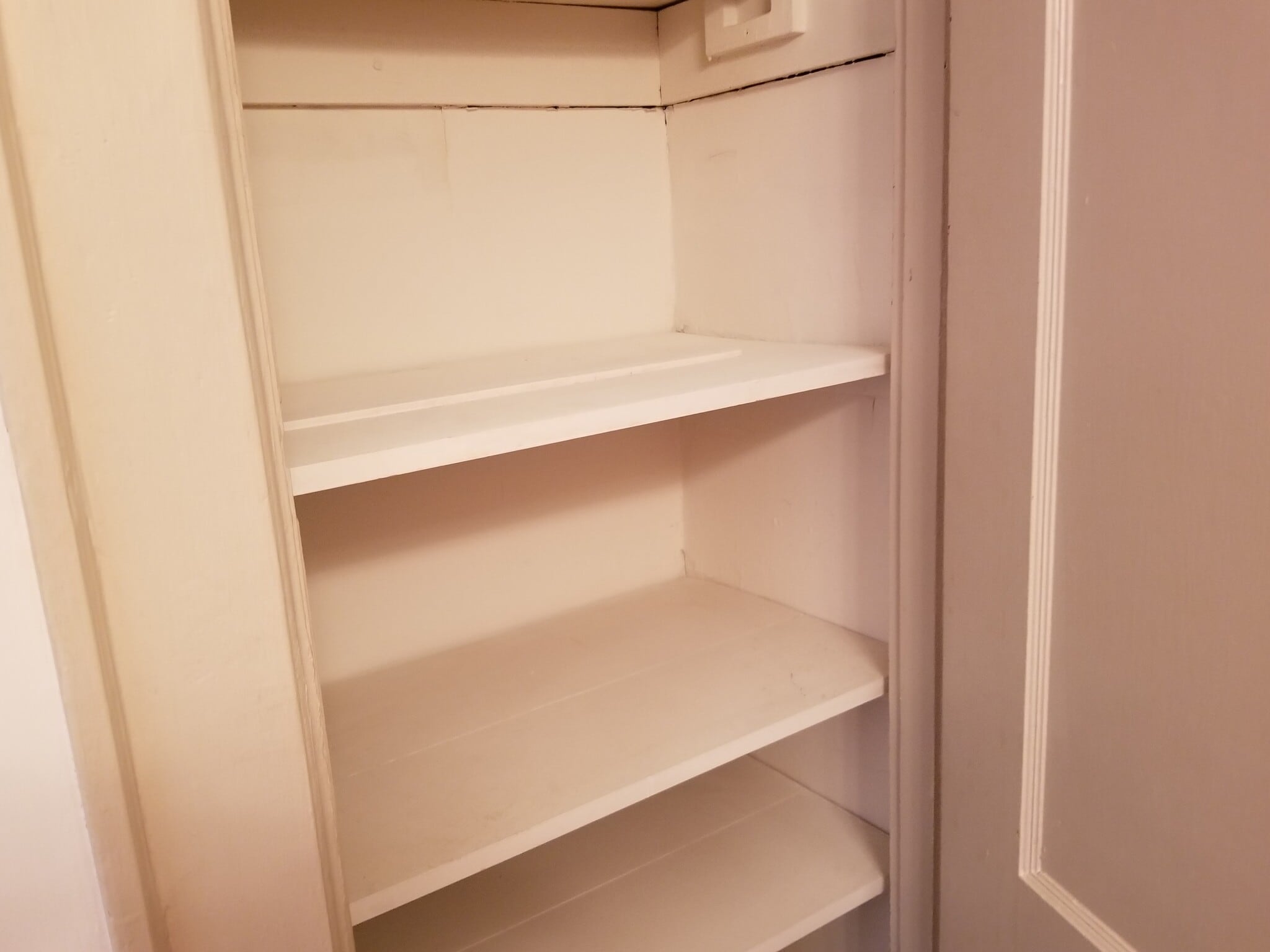 Linen Closet in Bathroom - 143 W 1st Ave