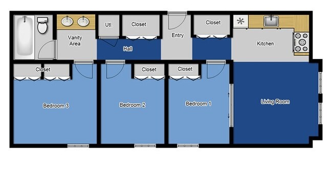 3 Bed Apartment Large - South Rock Apartment