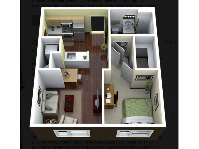 1BR/1BA - Continuum Apartments