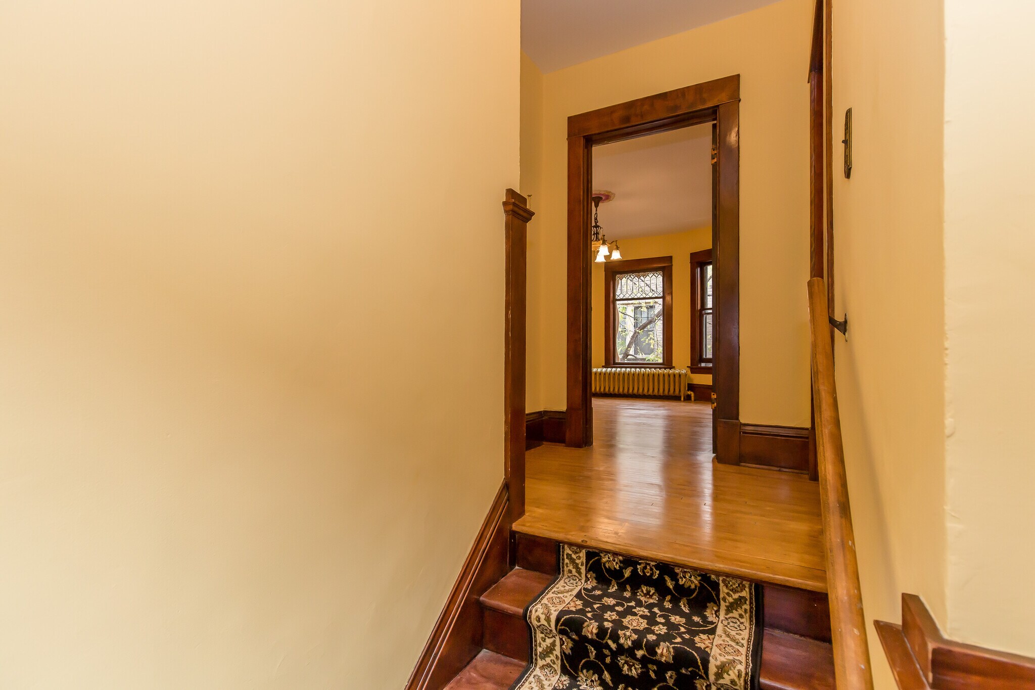 View from front entry staircase - 715 5th St SE