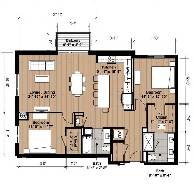 Floorplan - Life Time Living Burlington