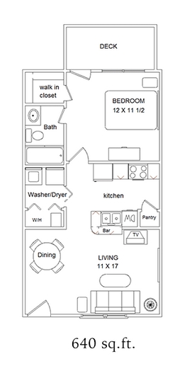 1BR/1BA - Fiddler's Green Apartments