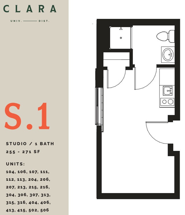 Floorplan - Clara Apartments