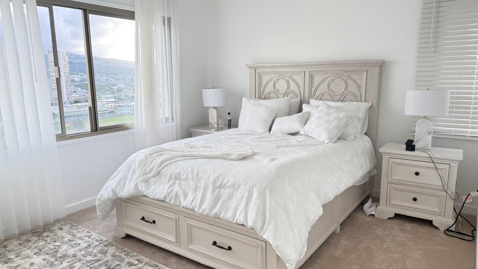 New carpet, drapes - furniture for staging - 421 Olohana St