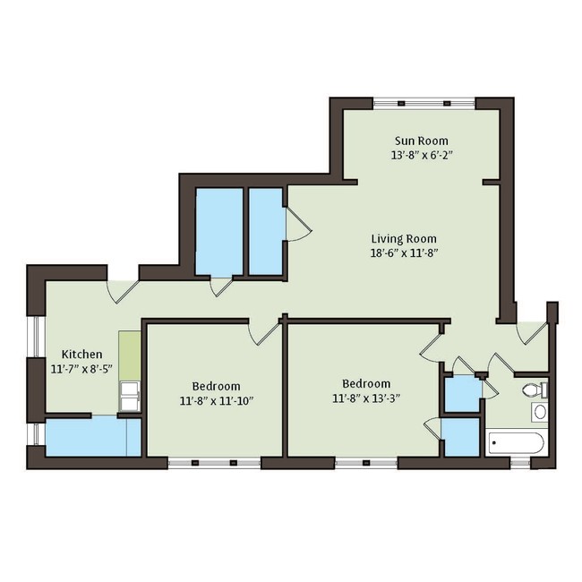 Floorplan - 5034-5046 S. Woodlawn Avenue