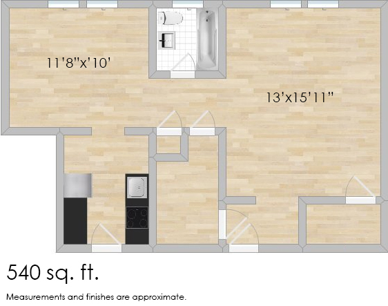 Floorplan - 425-431 N. Humphrey Ave.