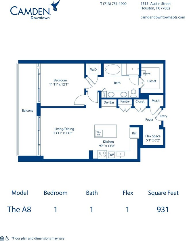Floorplan - Camden Downtown