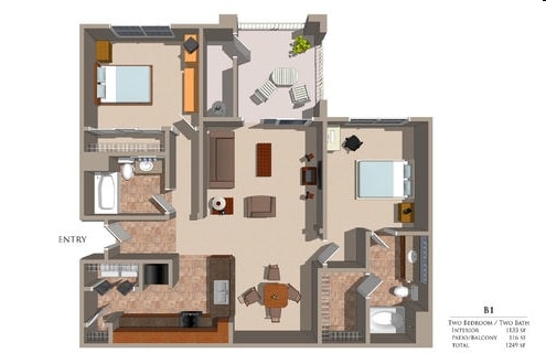 2BR/2BA - Painted Trails
