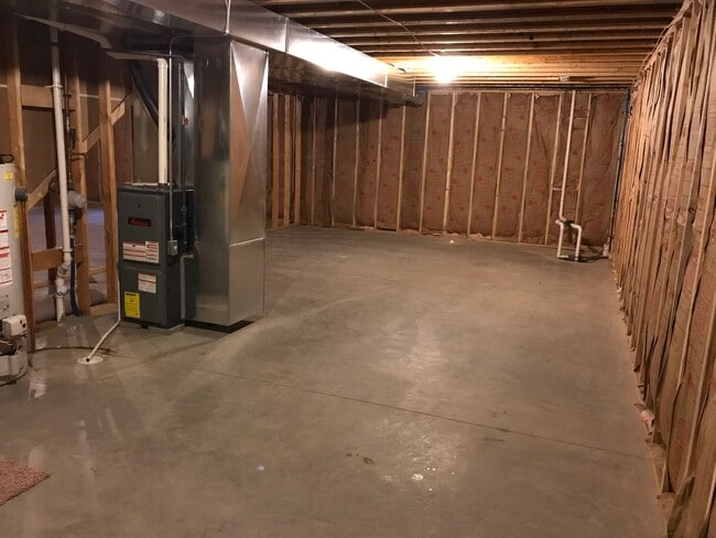 Utility side of full basement - 103 Scenic Dr