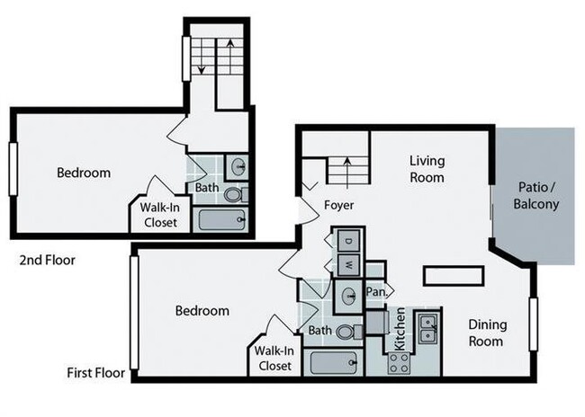 Raleigh | 2 Bedroom | 2 Bath | 1075 SF - Lakes of Northdale Apartments