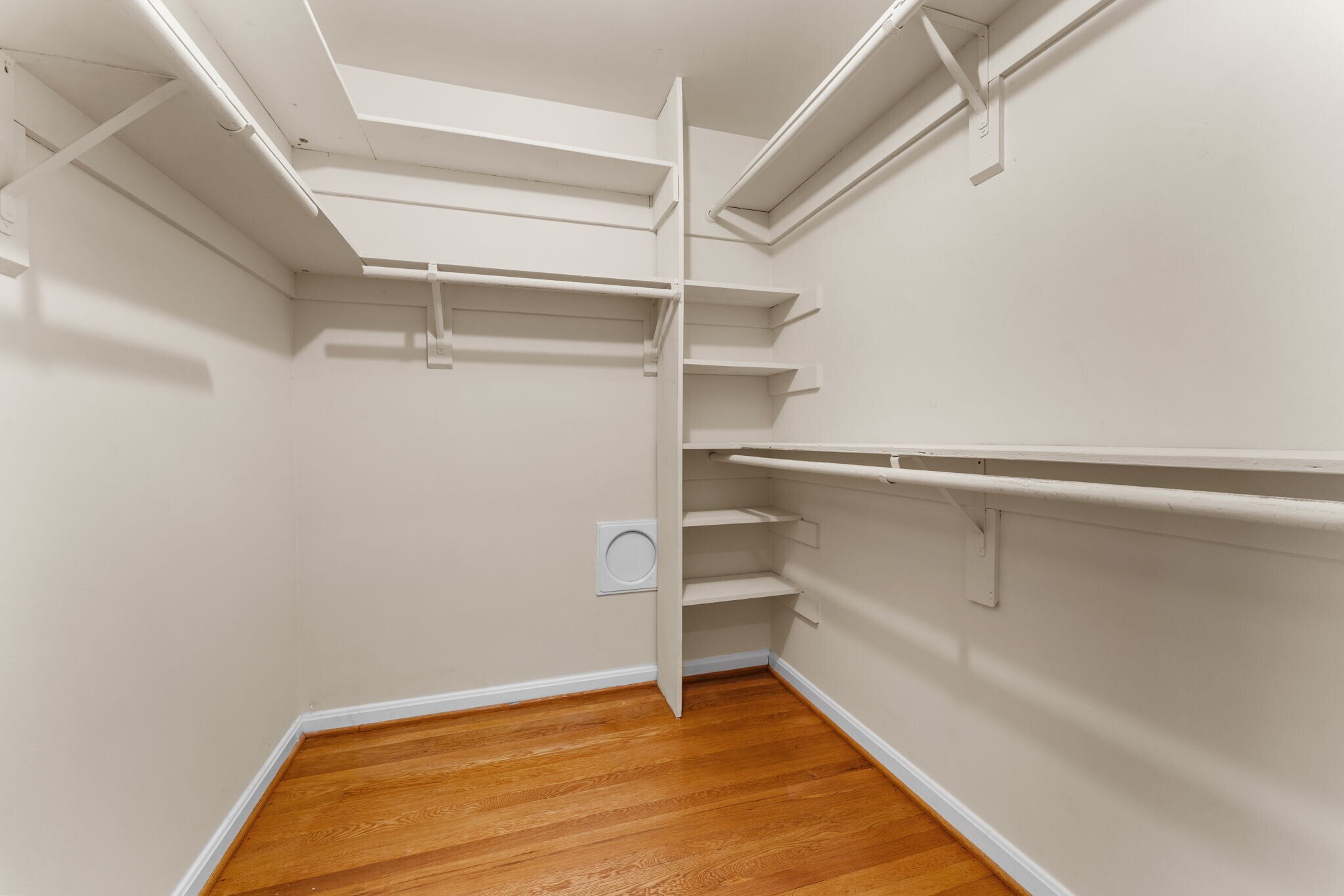 Master BR "hers" closet has laundry chute - 9 Snug Hill Ct