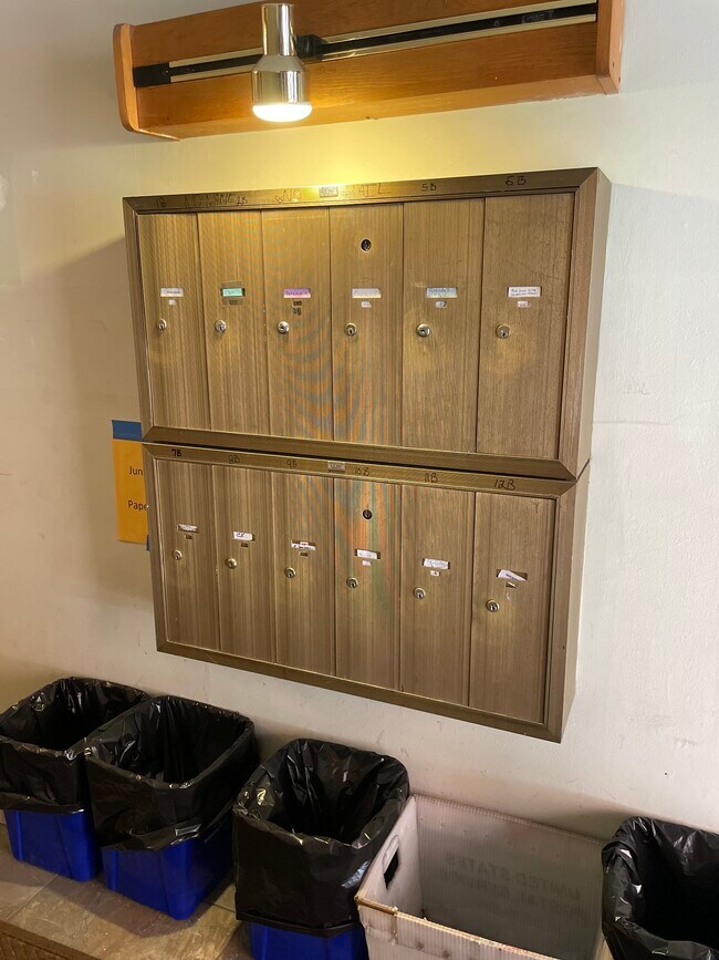 Mailboxes in lobby - 5523 Ellsworth Ave