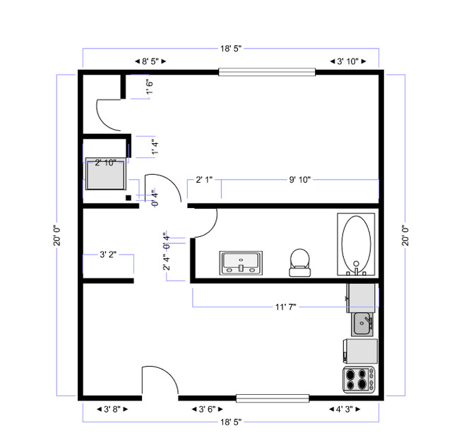 Floorplan - 1809 Bennett