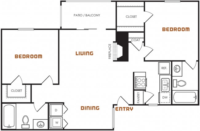 Floorplan - Emmitt Luxury Apartments
