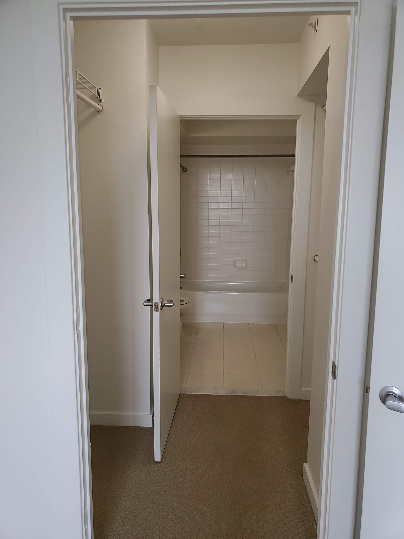From bedroom walking through closet to bathroom - 1000 New Jersey Ave SE