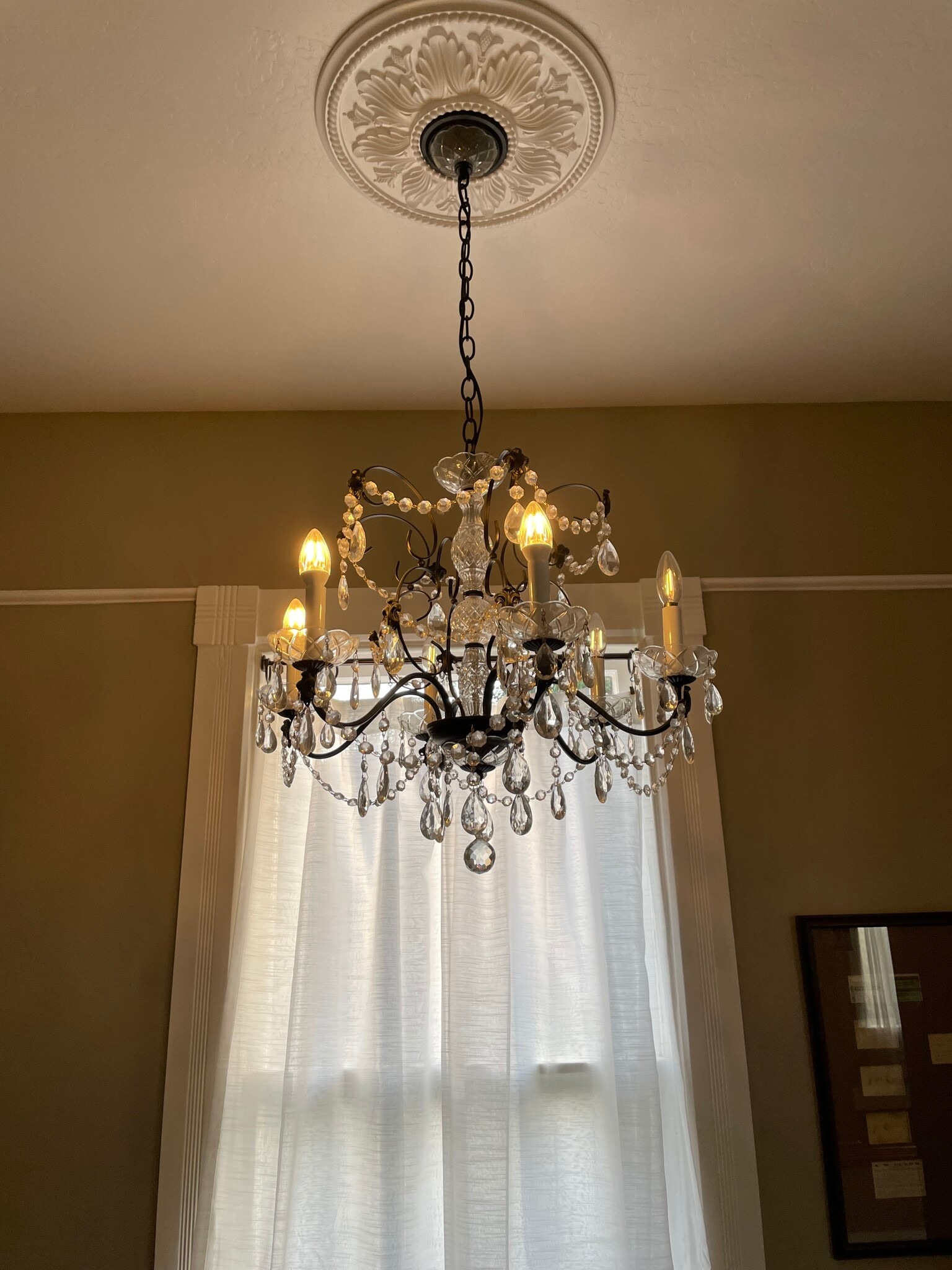 Dining Room chandelier Close Up - 209 19th St