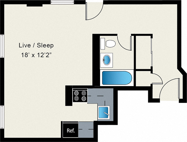 Floorplan - Reside on Wellington