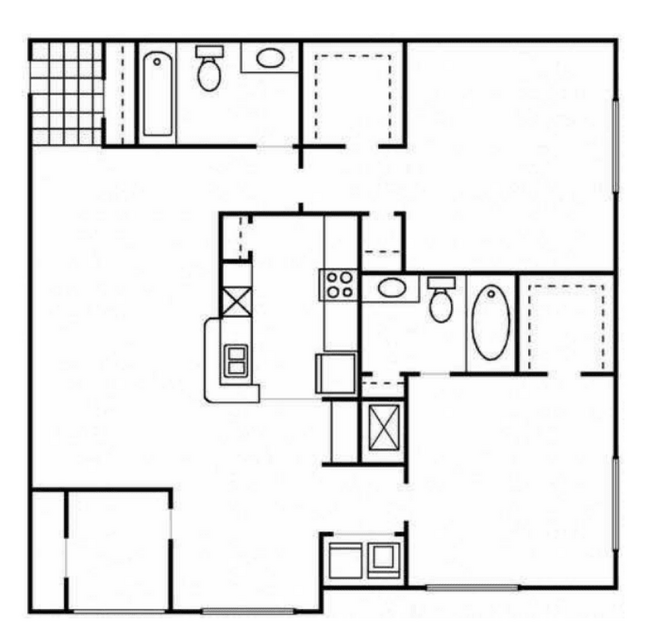 Floorplan - Northbrooke Apartment Homes