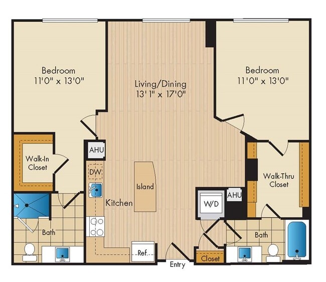 Floorplan - Flats 130 at Constitution Square