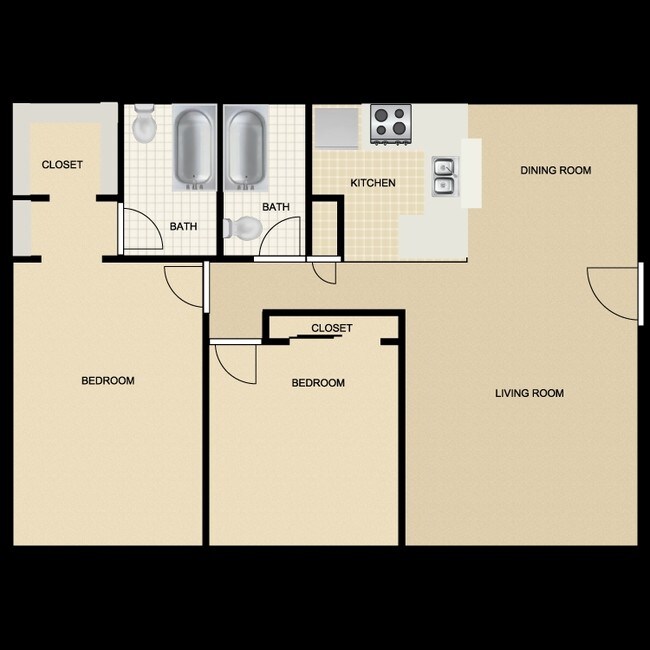 2 BR 2 BA V 1040 - Boston Woods