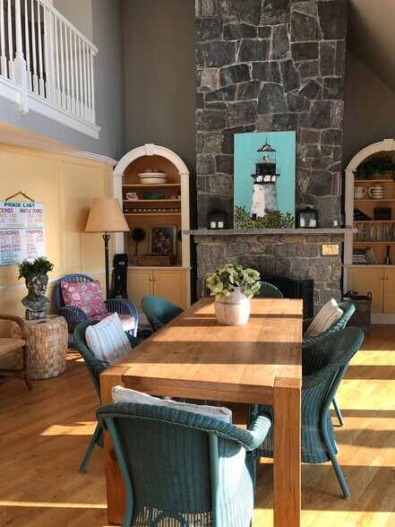 Dining Room w Fireplace - 106 Beach Hill Rd