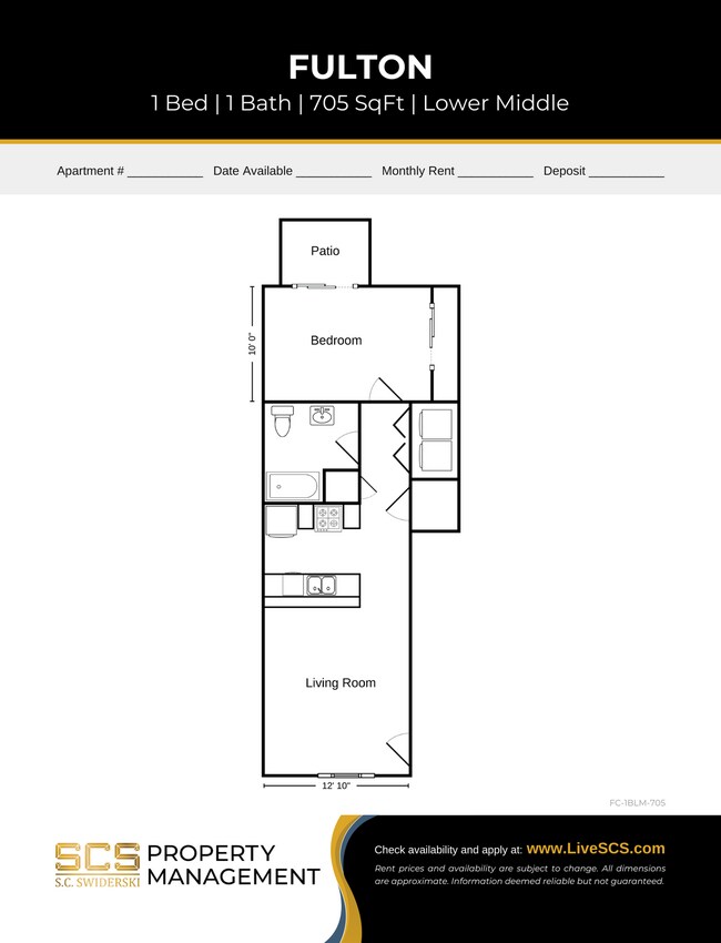 Floorplan - SCS Athens Apartment Community
