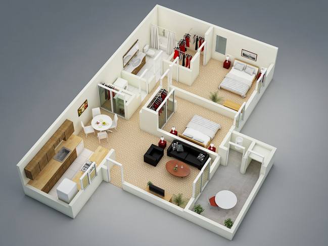 Floorplan - The Seasons Apartments