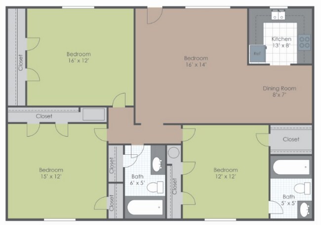 Floorplan - Manchester Park Apartments