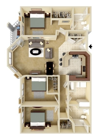 Floorplan - Eagle Crest Apartments