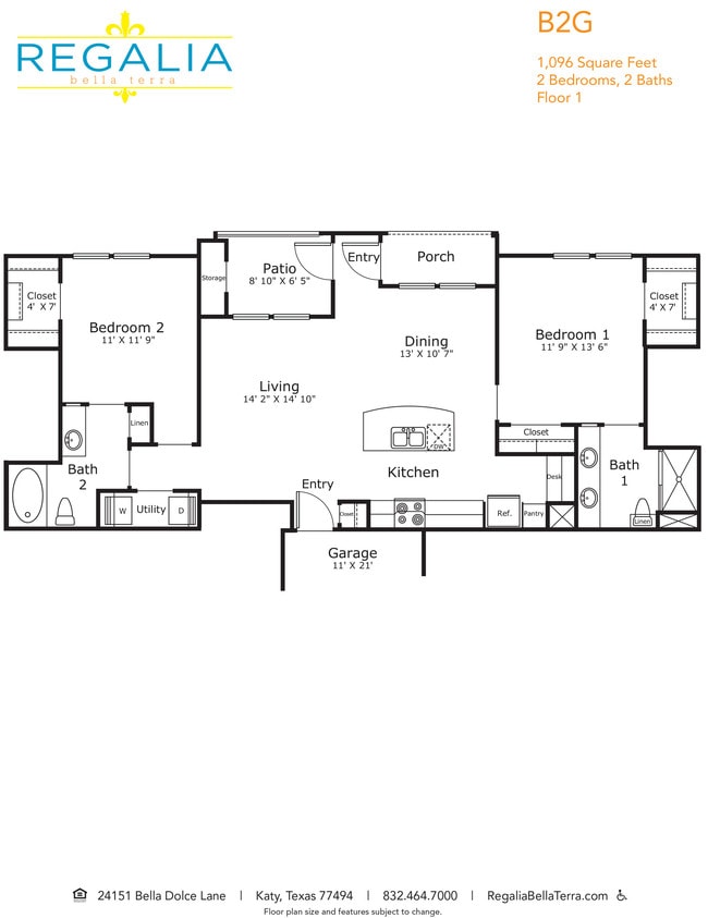 Floorplan - Regalia Bella Terra apartments