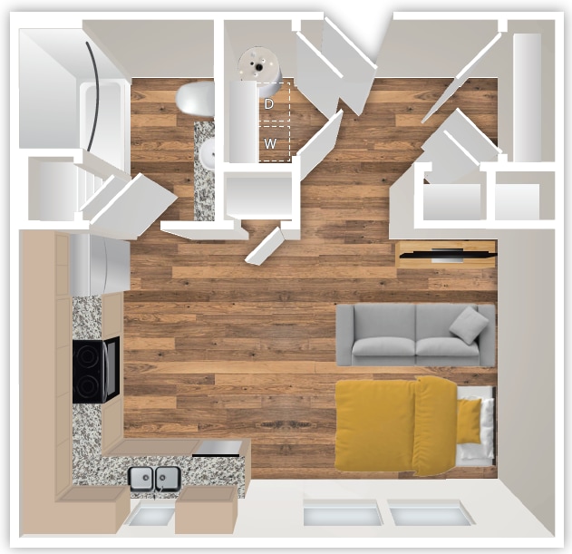 Floorplan - June West Apartments
