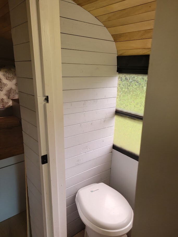 Flushable sewer connected toilet - 2450 44th St S