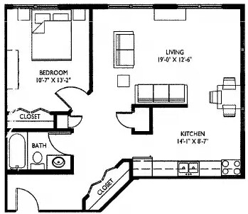 Floorplan - Hoff Mall and Hoff Apartments