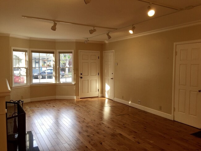 living room with fireplace - 424 Homer Ave
