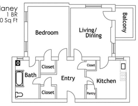 1BR/1BA - The Roanoke