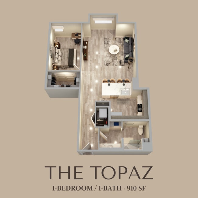 1-Bed 1-Bath - Stone Village Apartments