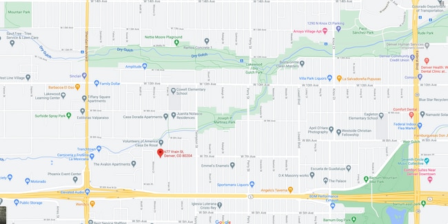 Villa Park Location Enlargement - 677 Vrain St
