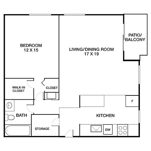 Floorplan - Yorktown Apartments