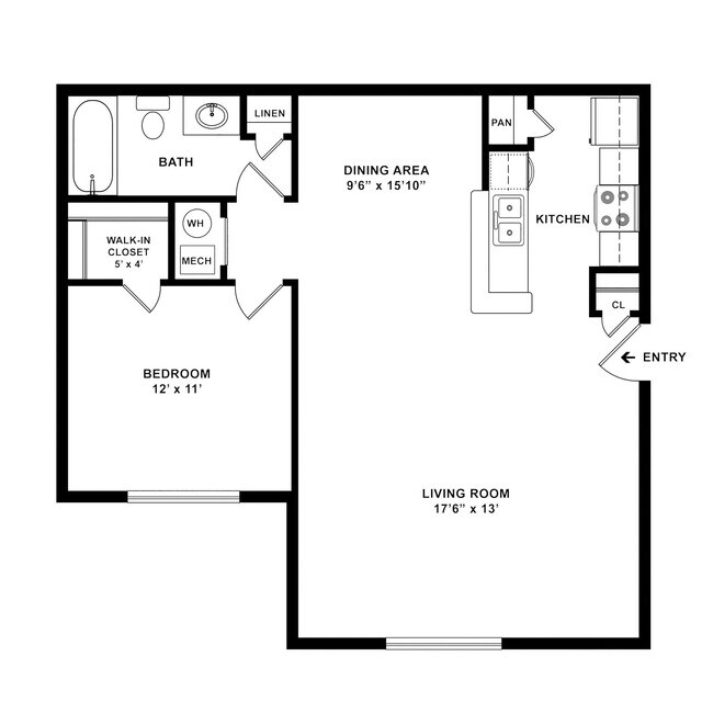 Floorplan - Stonewall Apartments