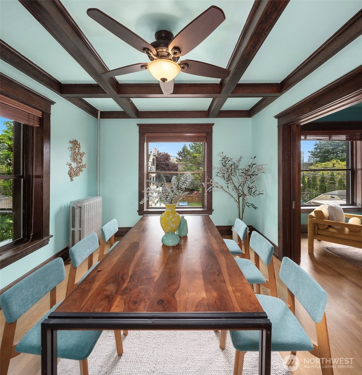 Dining Room and South Window - 416 E Roy St