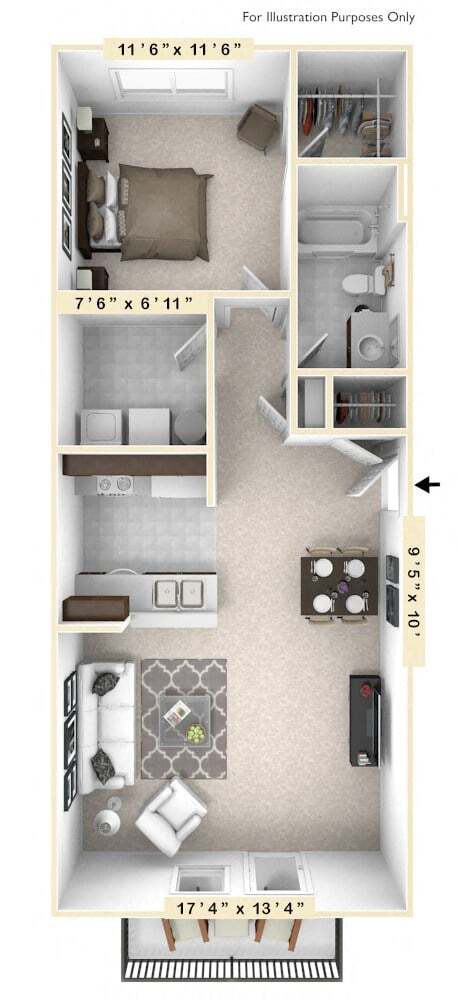 Floorplan - Enclave Apartments