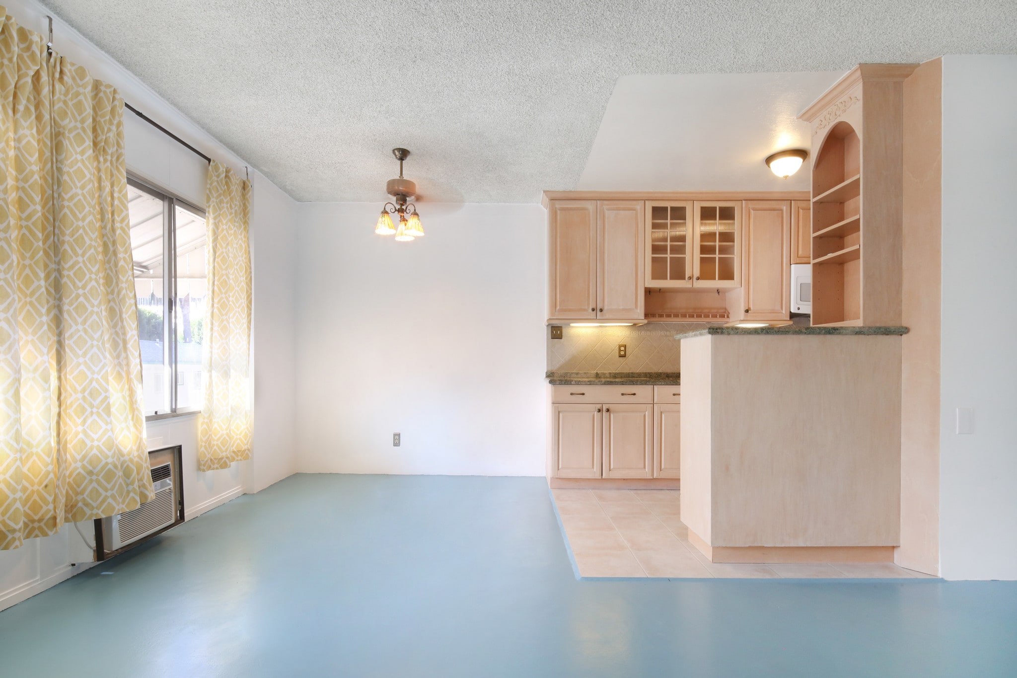 Dining area next to kitchen with new windowAC - 250 Linden Ave