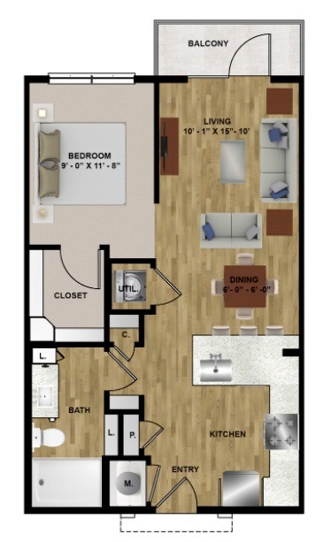 MLK Highline | Minimalist | S2 Floor Plan - MLK Highline