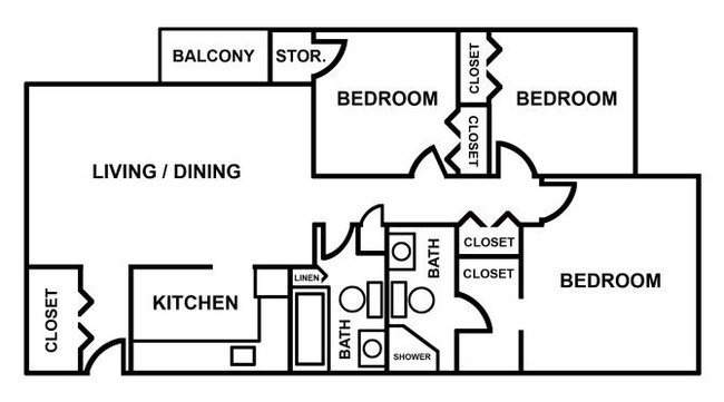 Floorplan - Brandy Hill Apartments