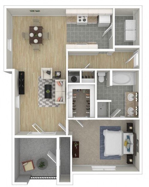 Floorplan - The Palm Bay Grand Apartments